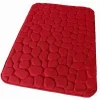 TAPPETO TAPPETINO IN TESSUTO PER BAGNO ARREDO 45X75 CM EFFETTO SASSI ROSSO 69935