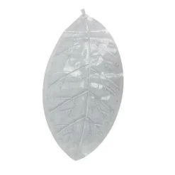 TAPPETO TAPPETINO PVC FOGLIA ANTISCIVOLO PER VASCA DA BAGNO DOCCIA 70X37CM 59454