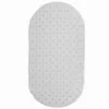 TAPPETO TAPPETINO PVC OVALE ANTISCIVOLO VASCA BAGNO DOCCIA 69X36CM 79744 BIANCO