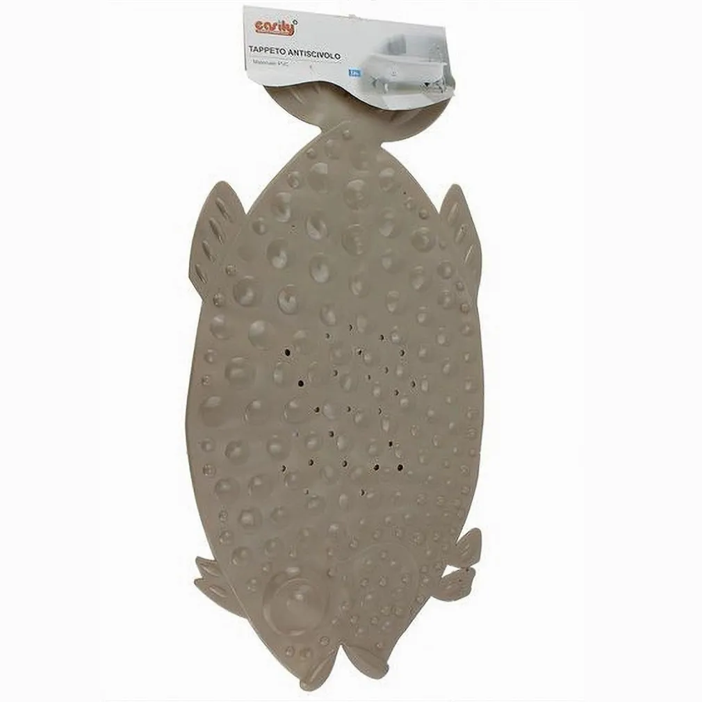 TAPPETO TAPPETINO PVC PESCE BEIGE ANTISCIVOLO VASCA BAGNO DOCCIA 74 X 36CM 59615