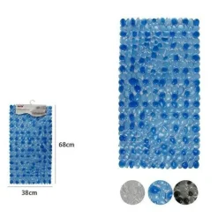 TAPPETO TAPPETINO PVC SASSI ANTISCIVOLO PER VASCA DA BAGNO DOCCIA 68X38CM 59455