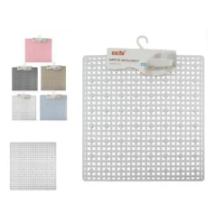 TAPPETO TAPPETINO QUADRATO IN PVC ANTISCIVOLO VASCA BAGNO DOCCIA 50 X 50CM 59324