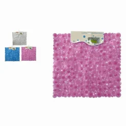 TAPPETO TAPPETINO QUADRATO ANTISCIVOLO PER VASCA DA BAGNO DOCCIA 50 X 50CM 59322