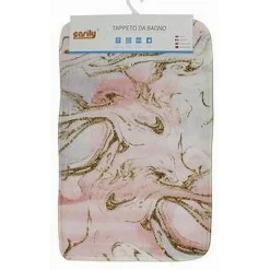 TAPPETO TESSUTO TAPPETINO ARREDO BAGNO ANTISCIVOLO 50X80CM FANTASIE VARIE 79446