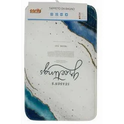 TAPPETO TESSUTO TAPPETINO ARREDO BAGNO ANTISCIVOLO 50X80CM FANTASIE VARIE 79446