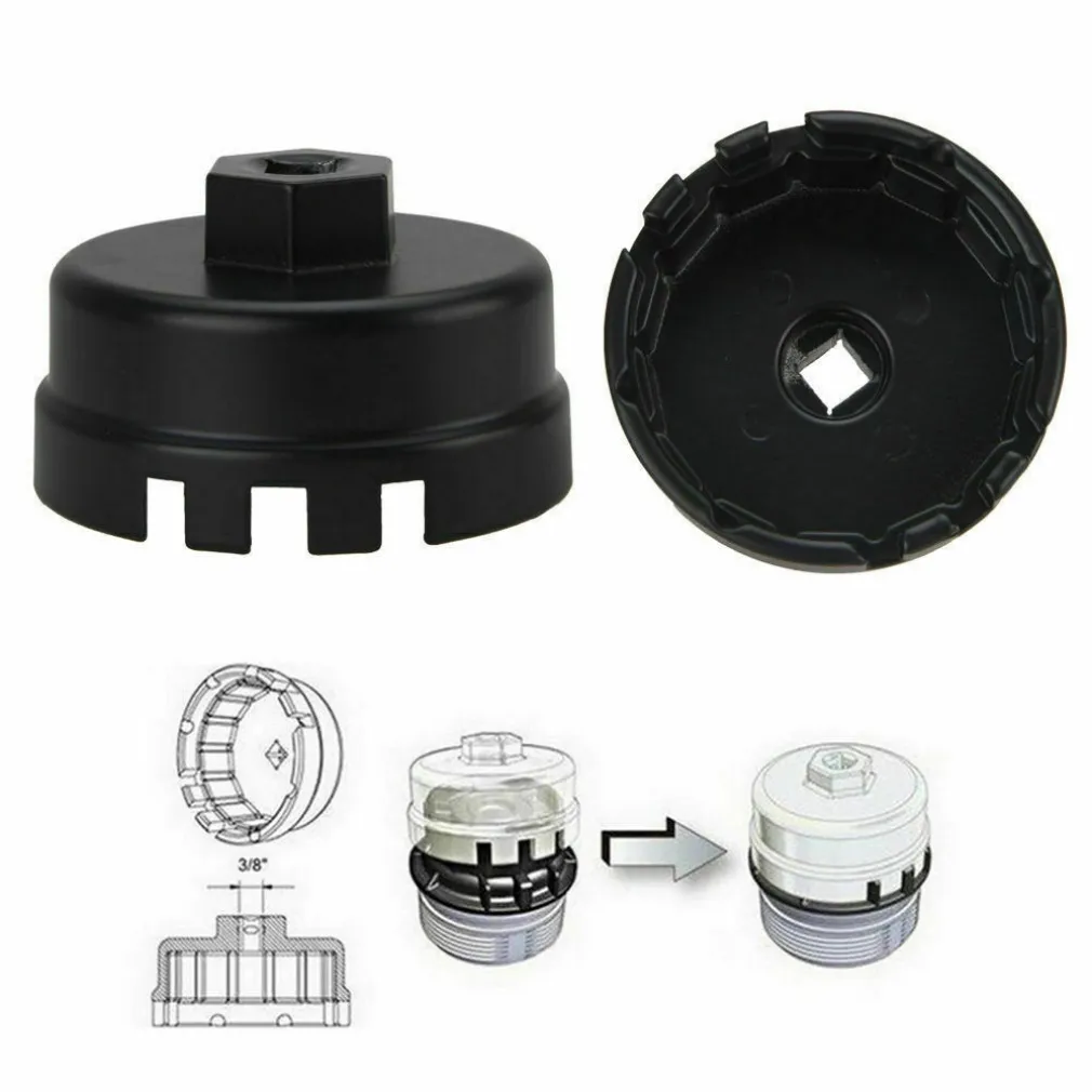 TAPPO CHIAVE A TAZZA PER RIMOZIONE FILTRO OLIO VERSIONE 14 FLAP CAP1 3/8" 64MM