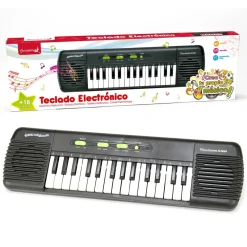 TASTIERA ELETTRONICA 29 TASTI PIANOLA A BATTERIE BAMBINI CON MELODIE RITMO 42CM