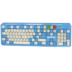TASTIERA PC/LAPTOP LAYOUT ITALIANO QUERTY AZZURRA I LOVE YOU NAPOLI UFFICIO
