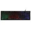 TASTIERA PER PC COMPUTER KEYBOARD USB RETROILLUMINATA A LED MULTICOLOR