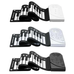 TASTIERA PIANOLA ELETTRONICA PIANOFORTE MUSICALE PIEGHEVOLE 49 TASTI Q-GQ001