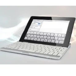 TASTIERA QWERTY BLUETOOTH PER TABLET SUPPORTO CASE COMPATIBILE BIANCA