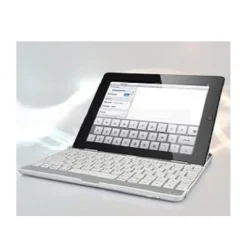 TASTIERA QWERTY BLUETOOTH PER IPAD 2 E 3 SUPPORTO CASE COVER IN ALLUMINIO TABLET