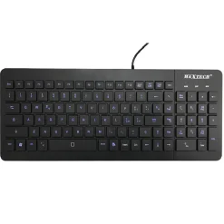 TASTIERA WIRED RETROILLUMINATA IMPERMEABILE WINDOWS PC CON FILO MAXTECH EK-720M