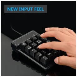 TASTIERINO NUMERICO USB TASTIERA 19 TASTI CALCOLATRICE PER PC COMPUTER NOTEBOOK