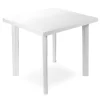 TAVOLO IN PLASTICA DA GIARDINO TAVOLA QUADRATA BIANCO 80X75XH72CM RESISTENTE 908604