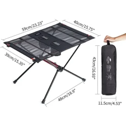 TAVOLO PIEGHEVOLE ULTRALEGGERO TAVOLO DA PICNIC PORTATILE DA CAMPEGGIO ALL'APERTO