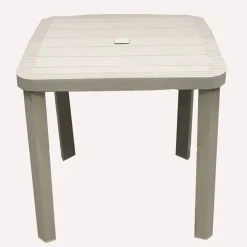 TAVOLO QUADRATO DA GIARDINO AVANA 80X80CM IN PLASTICA ARREDO SPAZIO ESTERNO 008006