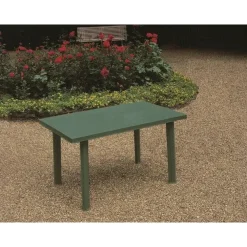 TAVOLO RETTANGOLARE DA GIARDINO ESTERNO VELO VERDE 126X76X72CM RESISTENTE 023447
