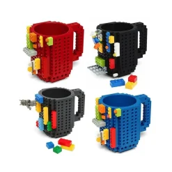 TAZZA LEGO COMPATIBILE CON MATTONCINI COSTRUZIONI BUILT ON BRICKS MUG 350 ML