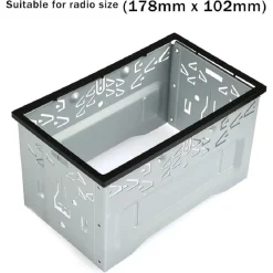 TELAIO MONTAGGIO PER AUTORADIO IN METALLO UNIVERSALE 2 DIN GPS LETTORE DVD AUTO