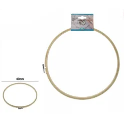 TELAIO PER RICAMO IN LEGNO TONDO CON FIBBIA METALLO ACCESSORI CUCITO 40CM 53553A