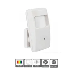 TELECAMERA AHD SPY NASCOSTA IN SENSORE ALLARME MOVIMENTO PIR 1000 TVL 1.3MP