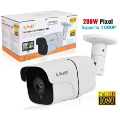 TELECAMERA DI SICUREZZA PER DVR AHD VISIONE NOTTURNA 3.6MM 200W 2MP 1080P AHD-2043
