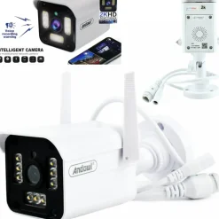 TELECAMERA DI SORVEGLIANZA SICUREZZA Q-S702 IP WIFI 2K HD PER TELEFONI CELLULARI