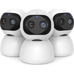 TELECAMERA DI SORVEGLIANZA INTELLIGENTE IP WIFI 2K HD 8 LED A INFRAROSSI Q-S2099