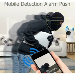 TELECAMERA DI SORVEGLIANZA INTELLIGENTE IP WIFI 2K HD 8 LED A INFRAROSSI Q-S2099