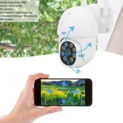 TELECAMERA DI SORVEGLIANZA DI SICUREZZA INTELLIGENTE DI RETE HD WIFI 5.0MP Q-S66