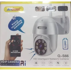TELECAMERA DI SORVEGLIANZA DI SICUREZZA INTELLIGENTE DI RETE HD WIFI 5.0MP Q-S66