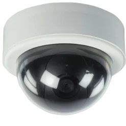 TELECAMERA DOME DUMMY FINTA LED LAMPEGGIANTE CAMERA VIDEOSORVEGLIANZA SOFFITTO
