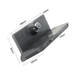 TELECAMERA DVR PER AUTO CAMPER 7'' LCD GPS NAVIGATORE 2 TELECAMERE FM BLUETOOTH