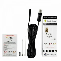 TELECAMERA ENDOSCOPICA 1.5 METRI TUBO FLESSIBILE USB 6LED IMPERMEABILE ISPEZIONE