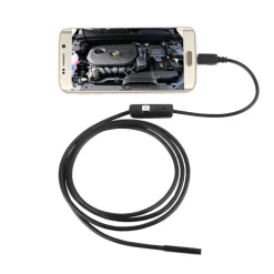 TELECAMERA ENDOSCOPICA ISPEZIONE MICRO USB PER ANDROID CON FUNZIONE OTG 2MT