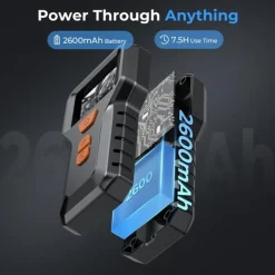 TELECAMERA ENDOSCOPICA ISPEZIONE CAVO 5MT IMMAGINE 1080P BATTERIA 2600MAH 8 LED