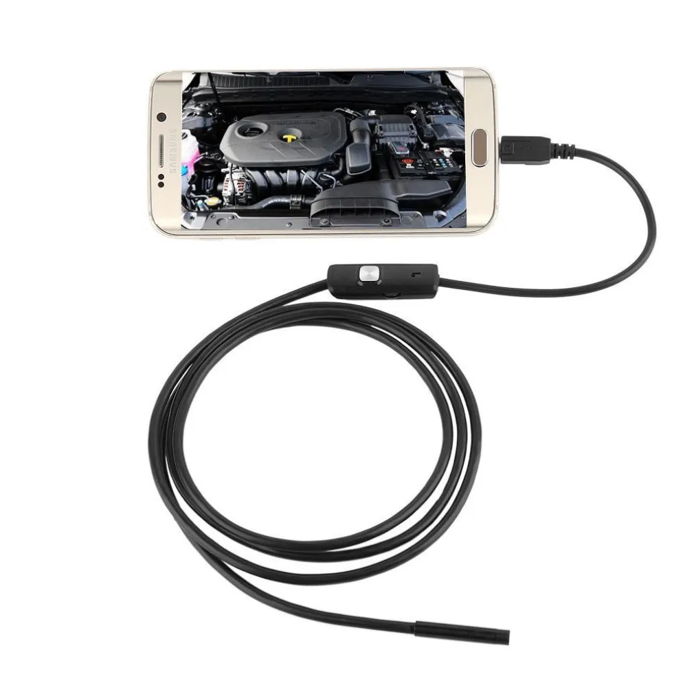 TELECAMERA ENDOSCOPICA ISPEZIONE MICRO USB PER ANDROID CON FUNZIONE OTG 1.5MT