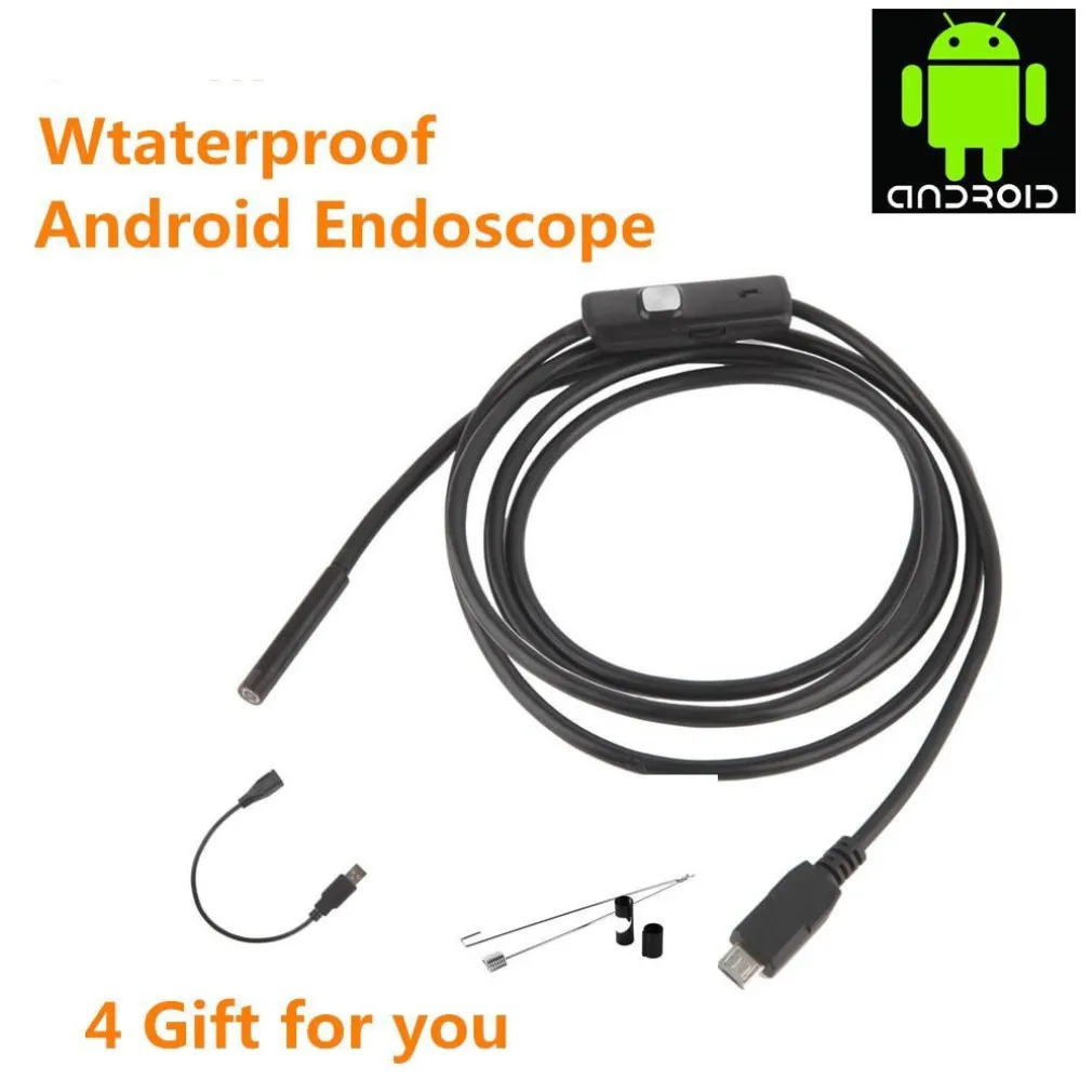 TELECAMERA ENDOSCOPICA ISPEZIONE MICRO USB PER ANDROID CON FUNZIONE OTG 1.5MT