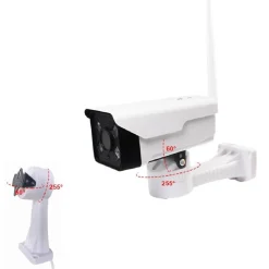 TELECAMERA ESTERNA IP CAMERA HD 1080P WIRELESS LED IR LAN MICRO SD ROBOTIZZATA