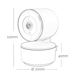 TELECAMERA FHD 1080P WIFI SMART MOTORIZZATA 3.6MM SENSORE MOVIMENTO ALEXA GOOGLE