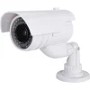 TELECAMERA FINTA DUMMY CON LED IR LAMPEGGIANTE CAMERA VIDEOSORVEGLIANZA STAFFA