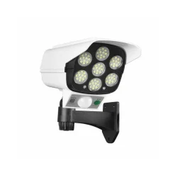 TELECAMERA FINTA PANNELLO SOLARE CON SENSORE DI MOVIMENTO 77 LED FARETTO LUCE