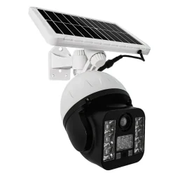 TELECAMERA FINTA SICUREZZA LUCE LAMPADA SOLARE CON SENSORE DI MOVIMENTO 60 W LED