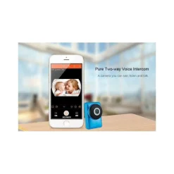 TELECAMERA IP CAM 1 MPX 720P WIRELESS WIFI REGISTRA MICRO SD WIDE EYE 180 GRADI