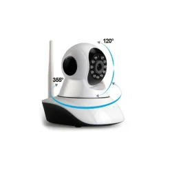 TELECAMERA IP CAMERA HD 720P WIRELESS LED IR LAN MOTORIZZATA WIFI RETE INTERNET