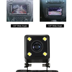 TELECAMERA PER RETROMARCIA PER AUTO Q-DC2 VISIONE NOTTURNA A 170° IMPERMEABILE