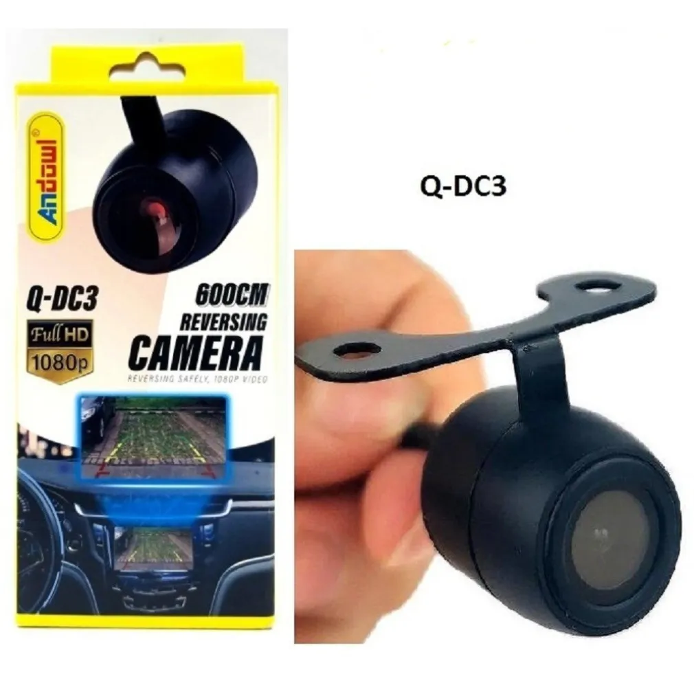 TELECAMERA PER RETROMARCIA AUTO 600CM 1080P HD VISIONE NOTTURNA INFRAROSSI Q-DC3