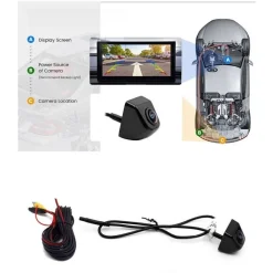 TELECAMERA POSTERIORE RETROMARCIA RETROCAMERA AUTO CAMPER SUV A COLORI 170° 1166