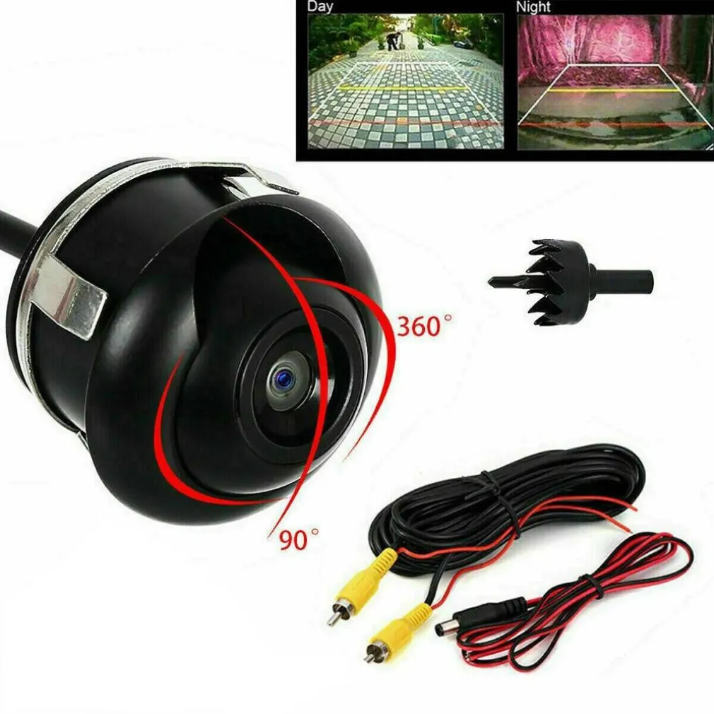 TELECAMERA POSTERIORE RETROMARCIA AUTO RETROCAMERA CAMPER 360° CAMERA YYL360